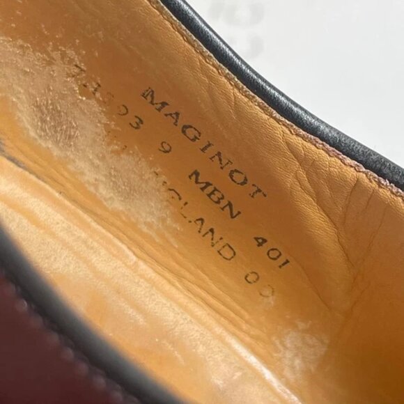 Crockett & Jones Maginot Burgundy Leather Oxford Dress Shoes Men's 8 UK/9 US - Picture 8 of 12